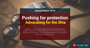 Shia Rights Watch_Pushing for protection 2019
